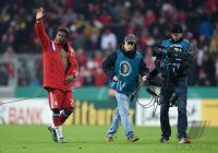 Fussball DFB Pokal Achtelfinale 14/15: JUBEL David Alaba (FC Bayern Muenchen)