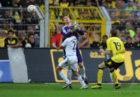 Fussball 1. Bundesliga : Hans Joerg Butt (li., FC Bayern Muenchen) gegen Philipp Lahm (FC Bayern Muenchen) gegen Kevin Grosskreutz (re, Borussia Dortmund)