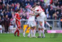 Fussball 1. Bundesliga: Georg Niedermeier, Cristian Molinaro (v. li., VfB Stuttgart)