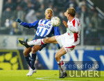 Fussball 1. Bundesliga: Koeln - Berlin, Zweikampf
