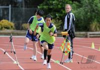 Fussball Frauen FIFA U 17  WM  2008 FIFA  Schiedsrichterin beim  Fitnesstest