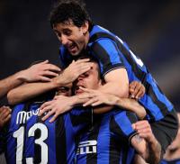 FUSSBALL SERIE A: Thiago Motta, Diego Milito  (v.li., Inter)