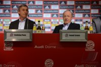 Basketball 1. Bundesliga 2012/2013:  Trainer Svetislav Pesic, Rudolf Schels (v. li., FC Bayern Muenchen)