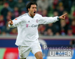 Fussball 1. Bundesliga: Leverkusen - Muenchen, Jubel BALLACK