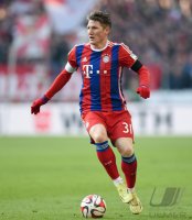Fussball 1. Bundesliga Saison 14/15: Bastian Schweinsteiger (FC Bayern Muenchen)