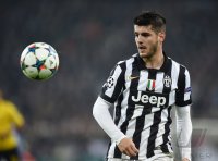 Fussball CHL 14/15 Achtelfinale: Alvaro Morata (Juventus Turin)