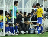 FUSSBALL  Olympia 2008   Halbfinale  Maenner   Argentinien - Brasilien