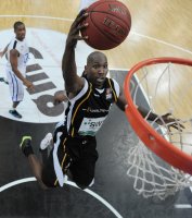 Basketball 1. Bundesliga 2011/2012:  Walter Tigers Tuebingen - Fraport Skyliners Frankfurt