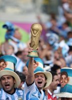 FUSSBALL WM 2014, Gruppenphase: JUBEL Fans Argentinien