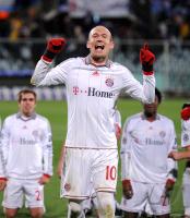 FUSSBALL  International CHL 09/10 :  Arjen Robben (FCB)