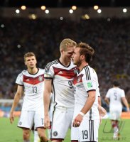 FUSSBALL WM 2014 FINALE: JUBEL  Mario Goetze (Deutschland)