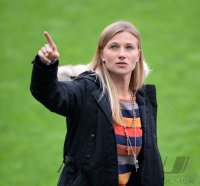 FUSSBALL International Testspiel 2013/2014: Teammanagerin Kathleen Krueger (FC Bayern Muenchen)