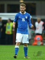 Fussball International WM Qualifikation 2014:  Jubel Daniele De Rossi (Italien)