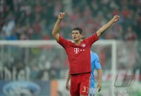 Fussball CHL  Saison 2011/2012:  Mario Gomez (FC Bayern Muenchen)