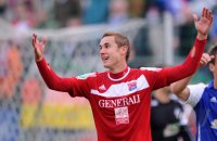 Fussball 3. Bundesliga : Sebastian Mitterhuber  (Unterhaching)