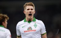 Fussball  1. Bundesliga  13/14: JUBEL Nils Petersen (SV Werder Bremen)
