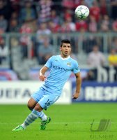 Fussball CHL  Saison 2011/2012: Sergio Agueero (Manchester City)