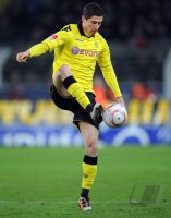 Fussball: 1. Bundesliga Saison 2010/2011: Dortmund, LEWANDWOSKI Einzelaktion