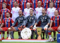 Fussball 1. Bundesliga 2014/2015: Fototermin beim FC Bayern Muenchen