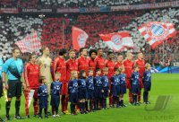 FUSSBALL INTERNATIONAL CHL HALBFINALE 12/13: Teambild FC Bayern Muenchen