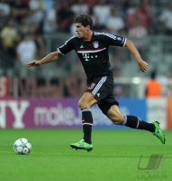 Fussball CHL  Saison 2011/2012: Mario Gomez (FC Bayern Muenchen)
