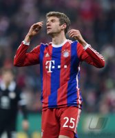 Fussball DFB Pokal Achtelfinale 14/15: Thomas Mueller (FC Bayern Muenchen)