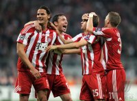 Fussball Champions League  Saison 2010/2011: FC Bayern  Muenchen  - AS Rom