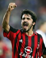 Fussball International UCL: Mailand, GATTUSO jubelt