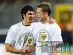 Fussball DFB-Pokal: Aachen - Muenchen, Jubel Aachen