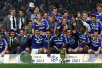 Fussball DFB  Pokalfinale in Berlin 2000/2001: FC Schalke 04 - Union Berlin