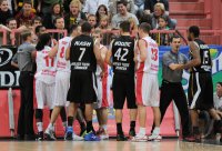 Basketball 1. Bundesliga 2011/2012:  Walter Tigers Tuebingen - Brose Baskets Bamberg