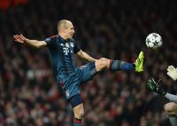 Fussball International CHL Saison 13/14: Arjen Robben (FC Bayern Muenchen)