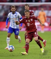 Fussball 1. Bundesliga Saison 21/22: FC Bayern Muenchen -  Hertha BSC Berlin