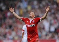 Fussball International: Audi Cup 2009   JUBEL  Bastian Schweinsteiner (FC BAYERN MUENCHEN)