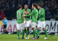 Fussball 1. Bundesliga  Saison 11/12:  SV Werder Bremen - Borussia Moenchengladbach