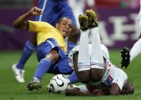 Fussball WM 2006: Brasilien - Frankreich ; Brasil - France
