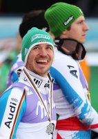 Ski WM 2013 Slalom Herren - SIEGEREHRUNG  Neureuther (GER) und Hirscher (AUT)