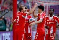 Fussball 1. Bundesliga  Saison  2025/2026  30. Spieltag FC Bayern Muenchen -  VfB Stuttgart