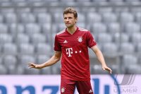 Fussball 1. Bundesliga Saison 21/22: Teampraesentation FC Bayern Muenchen