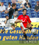 Fussball Bundesliga: Hannover 96 - 1860 Muenchen, Zweikampf