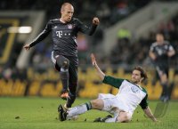 Fussball 1. Bundesliga  Saison 2010/2011: VfL Wolfsburg - FC Bayern Muenchen