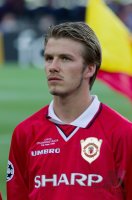 Fussball Champions League Finale 1999:  David Beckham (Manchester United FC)