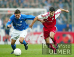 Fussball 1. Bundesliga: Bochum - Bayern, Zweikampf
