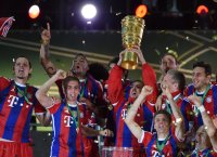 Fussball Pokalfinale 13/14: TEAMJUBEL FC Bayern Muenchen