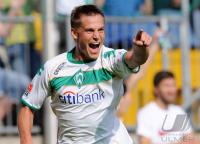 FUSSBALL 1. BUNDESLIGA: Bielefeld - Bremen, Jubel Rosenberg