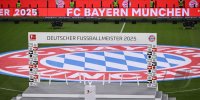 Fussball 1. Bundesliga 24/25: FC Bayern Muenchen feiert die 34. Deutschen Meisterschaft