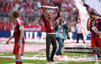 Fussball, 1. Bundesliga  Saison 13/14: JUBEL Trainer Pep Guardiola (FC Bayern Muenchen)