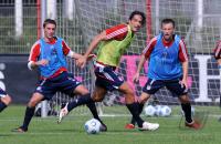 Fussball 1. Bundesliga : Training beim FC Bayern Muenchen