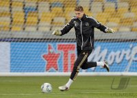 Fussball Training  der Deutsche Nationalmannschaft in Kiew: Torwart ZIELER (Deutschland)