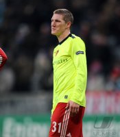 Fussball Champions League: Bastian Schweinsteiger im Trikot von Alexander Frei (FC Basel)